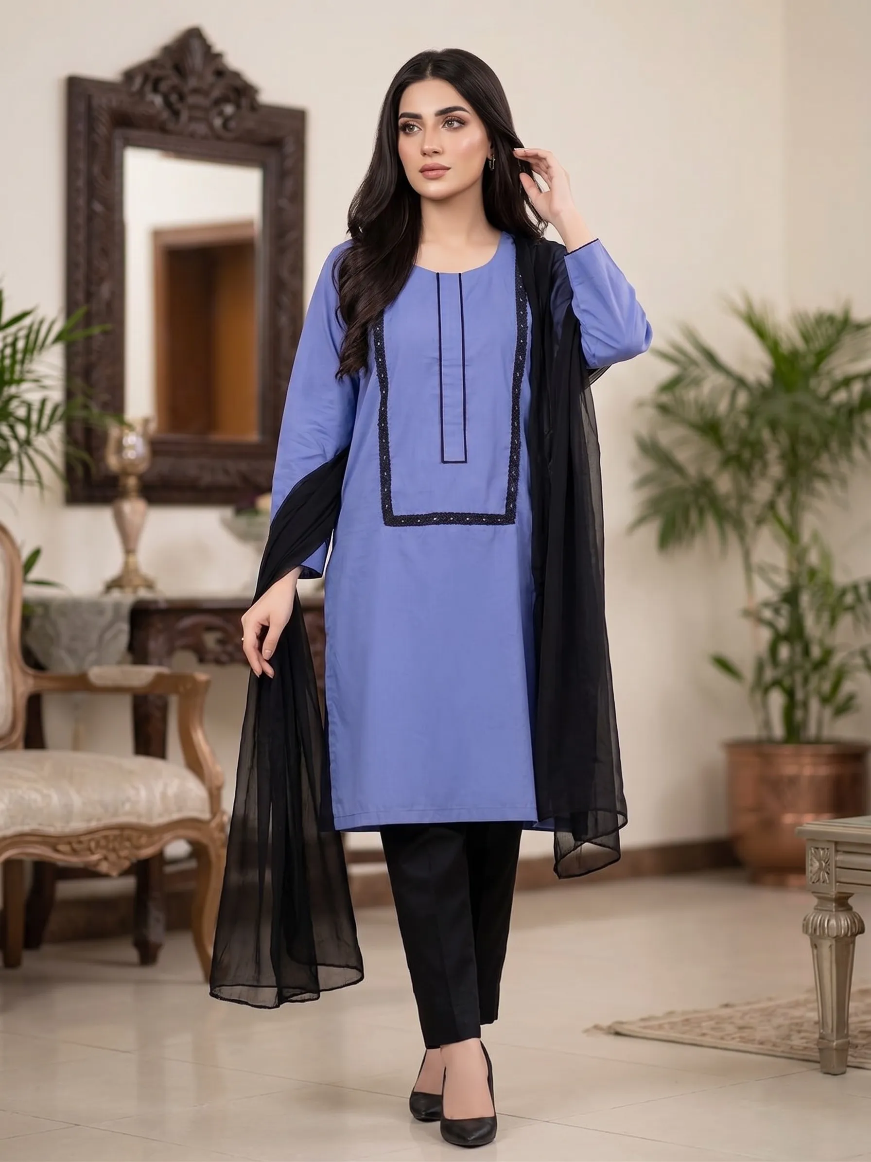 Periwinkle Grace 3-Piece Suit